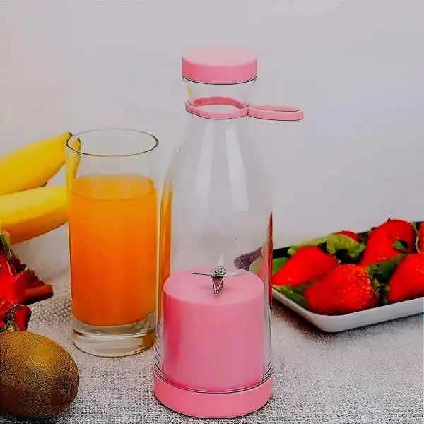 Electric Fruit Juicer Mixers Rechargeable – 420ml ( Random Color ) MuzzaHub