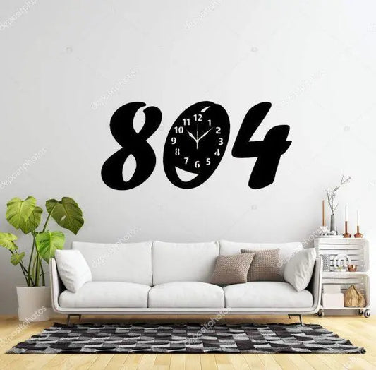 3d Wall Clock Wooden Golden Color Wall Clock (804) MuzzaHub