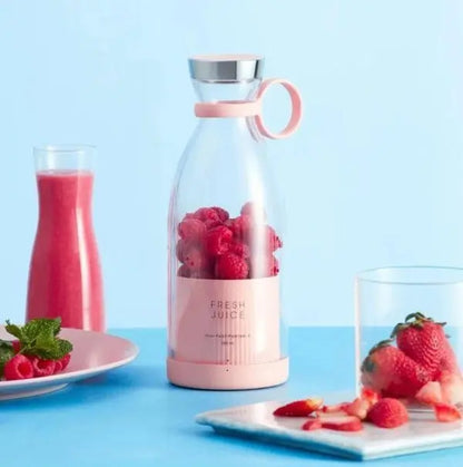 Electric Fruit Juicer Mixers Rechargeable – 420ml ( Random Color ) MuzzaHub