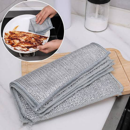 Pack Of 10 Dish Washing Cleaning Cloth For Kitchen Dishes